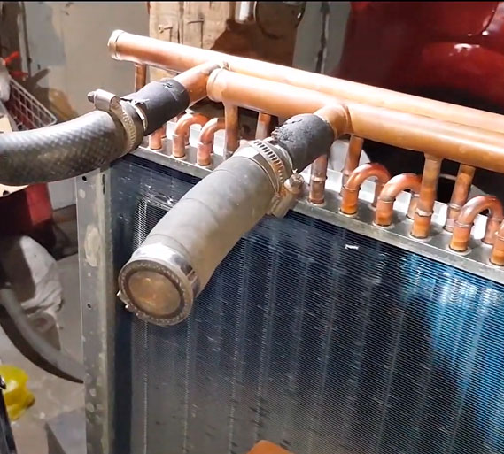 ремонт теплообменника в Красноярске, пайка трубок
